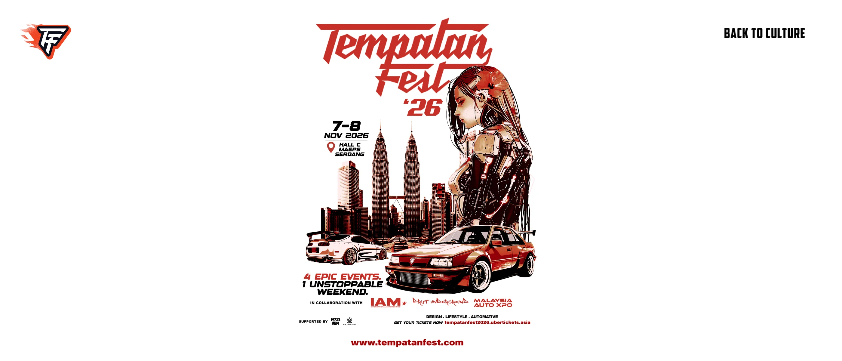 Tempatan Fest '26 wide banner with TF emblem and Back To Culture tagline